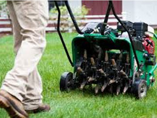 Aerate Home Lawn